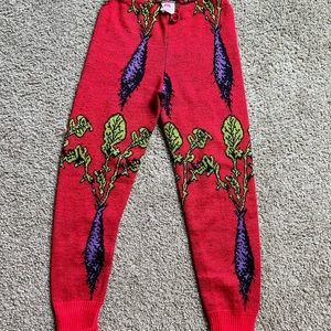Vintage 80s punk label betsey Johnson knit sweater leggings
